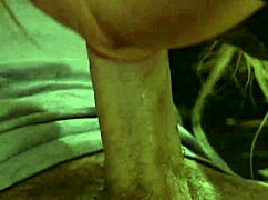 Blonde Radio Host in Leather Costume Seduces Husband with Stockings and Muff Diving