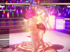 two girls battling it out in a hot lesbian pussy fight