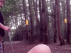 i dominate my slave with face sitting at home and in the wet forest