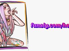 Horny redhead maid in stockings begging to ride your cock hard