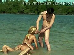 brazilian barbie banks gets dpd in water, omg so wild n wet