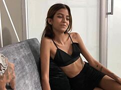 My Colombian Hermanastra Welcomes Me Home with Lingerie and Wild Sex