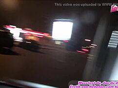 exfreundin gives a risky blowjob while driving.