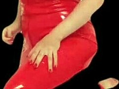 blonde goddess in glasses dominates with huge belly dance