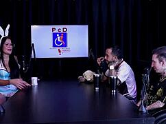 Damn, Tifany Rocha's crazy outdoor SWING with huge cock and plug!