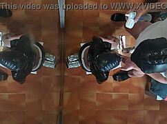 milf in stockings gets rough mouth and doggy fuck with orgasms