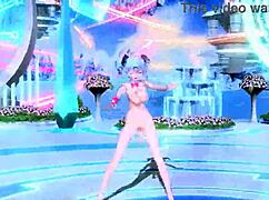 Hatsune Miku Nude Mod Rabbit Hole Costume Teasing Big Tits