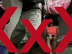 The poor slut in miniskirt