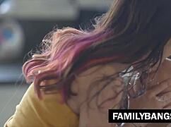 Watch Leda Lotharia Spit Cream in Serena Blair's Mouth During Taboo Scissoring!