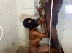 She Deepthroats Monster Bbc In Shower Moaning Loud Horny Neighbors Hear