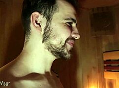 Curvy blonde drilled hard by stranger in public sauna