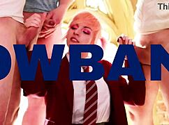 Blonde 18-Year-Old Student in Lingerie Gets Drilled and Creampied