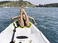 i love watching monika fox squirt on her kayak in the sea
