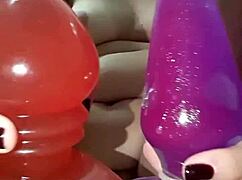 the slut tried a new toy in her pussy, but she really wanted to fuck her ass and show off her deep, loose hole