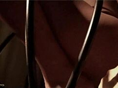 Faithful Slave Follows Master on Leash