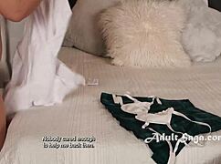 this redhead babe is roleplaying as her bully to get closure with taboo lesbian domination