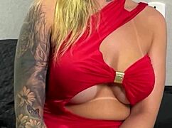 djrafa conducting homemade interview with tattooed skinny bodybuilder for first time foreplay test