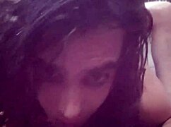 I brutally destroy my neighbor under the shower in retro blue film update