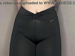 can you spot that cameltoe in my tight black leggings