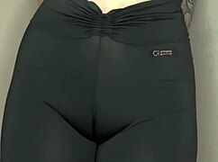 can you spot that cameltoe in my tight black leggings