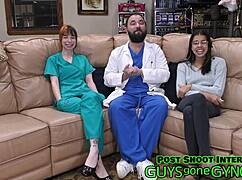 Doctor Tampa Gets Treated By Female Doctor And Nurse In Cum Clinic