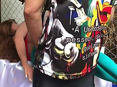 she lied to give her ass and i took it with a sex toy outdoors. 😈