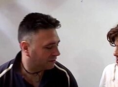 did i slam my cock into this eager italian milf's pussy? brunette with natural tits