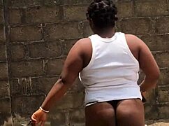 neighbour's wife sneaks a quickie with my cock. she savours every rough thrust.