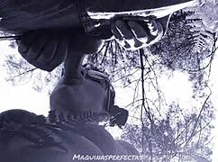 Outdoor Blowjob With Bluee And His Big Deep Throat