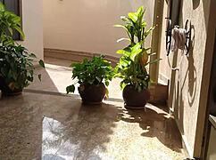 Casada teasing the gas delivery guy with a WET SWALLOW!