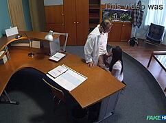 fake hospital 18 year old virgin has sex for 1st time with her doctor blowjob big cock tits