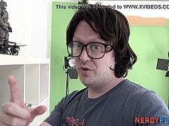 Leeds Nerd Fingerbangs Skinny Brit in First-Time Action