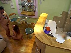 young redhead bitch getting fucked by old step dad?