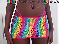 Suggestive-Neutral Jenny Pretinha's Perfect Body Handles Two Huge Dicks in Dap