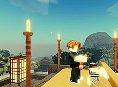 Lucky Bacon gets rough with a cute girl after she teases him in Roblox! 😏💥