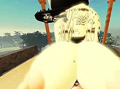 Lucky Bacon gets rough with a cute girl after she teases him in Roblox! 😏💥