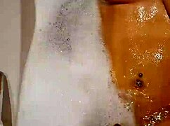 Horny couple intensely masturbates and cums together at home