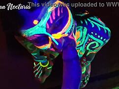 Fucked The Wild Slim Girl In Uv Light With Blowjob And Feet