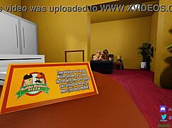 two sexy pizza workers banging a lucky customer, hot af 🍕🔥