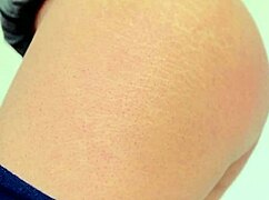 Misslili with her big round ass takes a dildo in her asshole