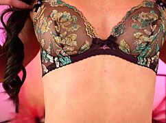 hannahjames710 tries on fruity lingerie set