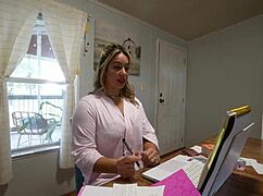 my hot step-mom totally uses my cock for her steamy video