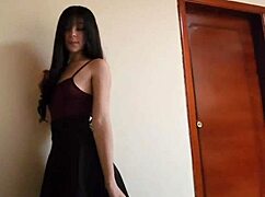 Laura in Skirt Fucked Hard Against Wall Part 1