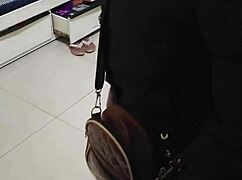 Fucking the cleaning lady with rough ass licking and taboo mommy roleplay