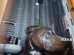 shower time turns steamy with fat onion booty milf mara exotic, full video on red