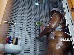 shower time turns steamy with fat onion booty milf mara exotic, full video on red