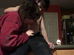 Amateur Arab Milf Slobbers On Fat Cock For Midnight Snack?