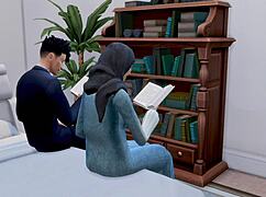 Arab Hijab Teacher Seduces Student In Huge Tits Sex