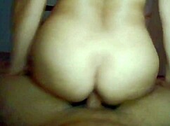 Feel the intense anal pleasure as she rides without lube, loving every thrust.