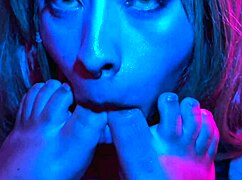 Even When Smoking, I Can't Stop Worshiping Your Feet With Licking And Sucking!